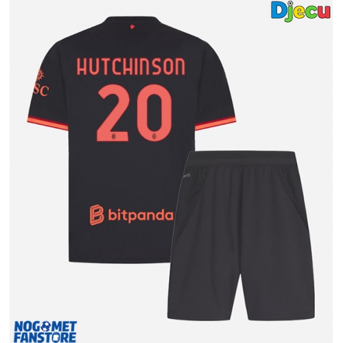 AC Milan Omari Hutchinson #20 Rezervni Dres za djecu 2026-27 Kratak Rukav (+ Kratke hlače)